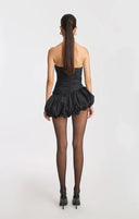 Alia | Women's Strapless Balloon Draped Mini Cocktail Dress