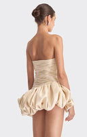 Alia | Women's Strapless Balloon Draped Mini Cocktail Dress