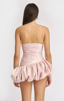 Alia | Women's Strapless Balloon Draped Mini Cocktail Dress