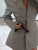 Ashley | Women's Blazer with a Checkered Pattern