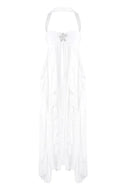 Imogen | Women's Strapless Ruffled Maxi Wedding Guest Dress