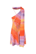 Katalina | Women's One-Shoulder Satin Mini Summer Dress