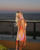 Katalina | Women's One-Shoulder Satin Mini Summer Dress