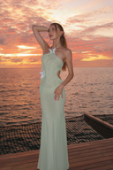 Kaylani | Women's Butterfly Cut-Out Maxi Wedding Guest Dress