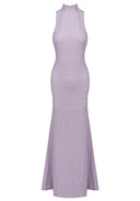 Kayleigh | Women's Sparkly Backless Floral Detail Maxi Prom Dress