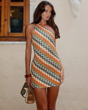 Laury | Women's Knitted One-Shoulder Mini Dress