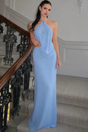 Lola | Women's Halter Neck Cut-Out Two Piece Maxi Set