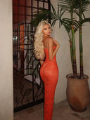 Maribel | Women's Strapless Lace Bodycon Maxi Summer Dress