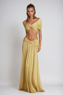 Ramona | Women's Off-Shoulder Ruch Skirt Summer Set