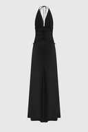 Selene | Women's Lace Plunge Backless Maxi Dress