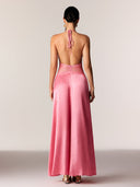 Selene | Women's Lace Plunge Backless Maxi Dress